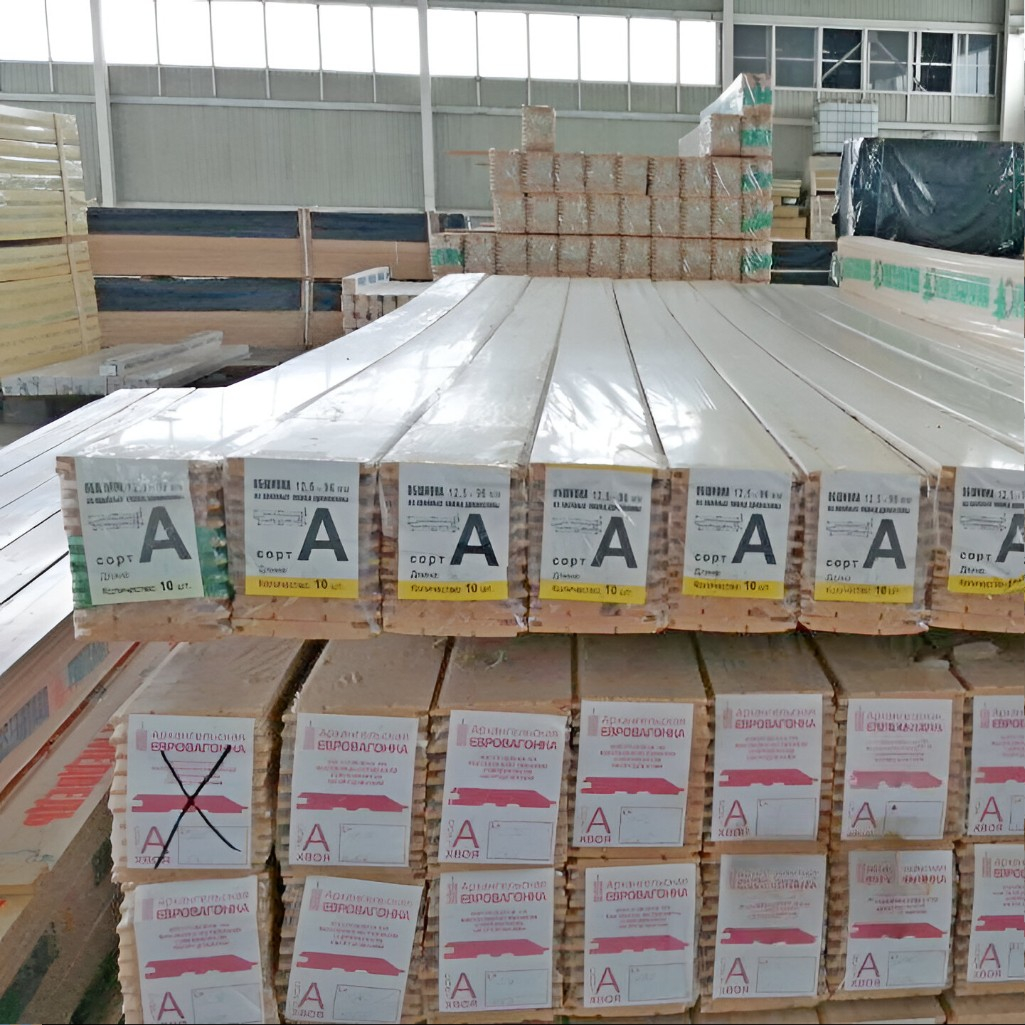 Евровагонка, сорт А, Липа 15х96х2100 мм, в упаковке 10 штук