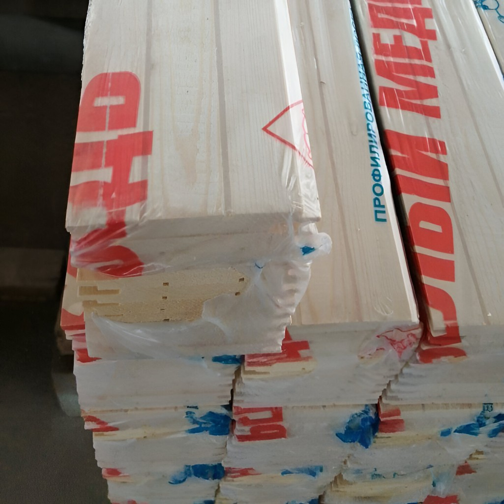 Евровагонка, сорт В, Хвоя, Архангельск 12.5х96х2100 мм, в упаковке 10 штук