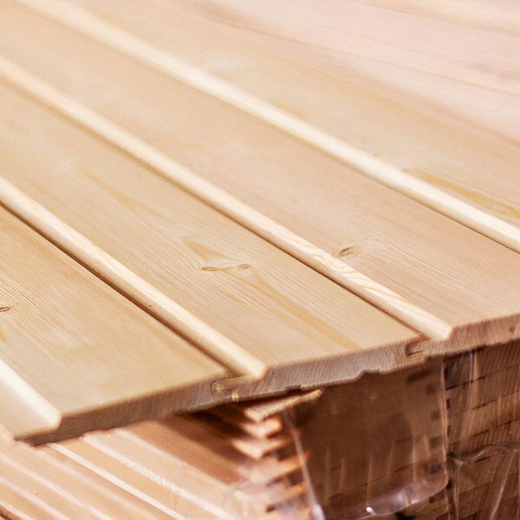 Евровагонка, сорт В, Липа 15х96х2200 мм, для бани и сауны, в упаковке 10 штук