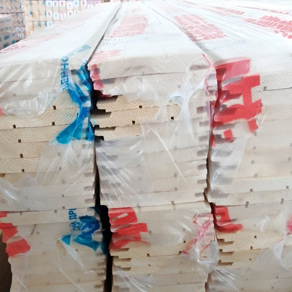 Евровагонка, сорт В, Хвоя, Архангельск 12.5х96х2550 мм, в упаковке 10 штук