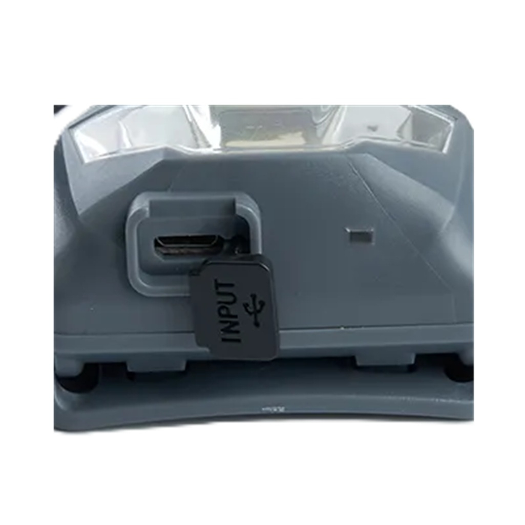Фонарь светодиодный налобный Feron TH2301 аккумуляторный, 3 Вт, 1COB, USB, пластик, серый