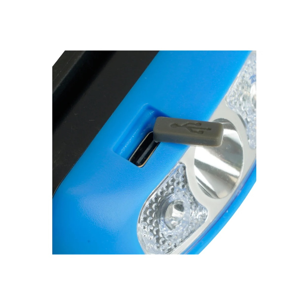 Фонарь светодиодный налобный Feron TH2312 аккумуляторный, 5 Вт, USB, пластик, синий