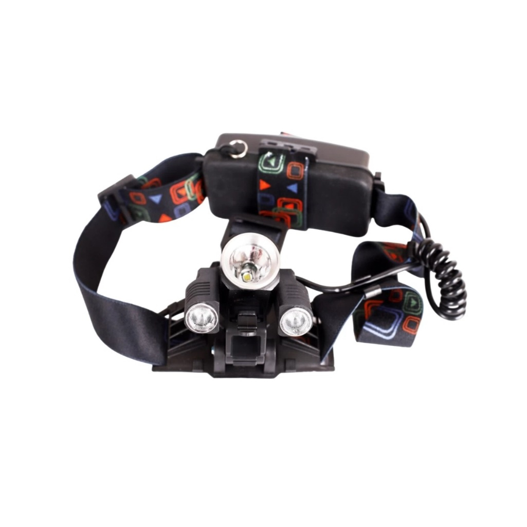 Фонарь налобный Ultraflash LED5335 15015, аккумуляторный, 5 Вт, USB, черный