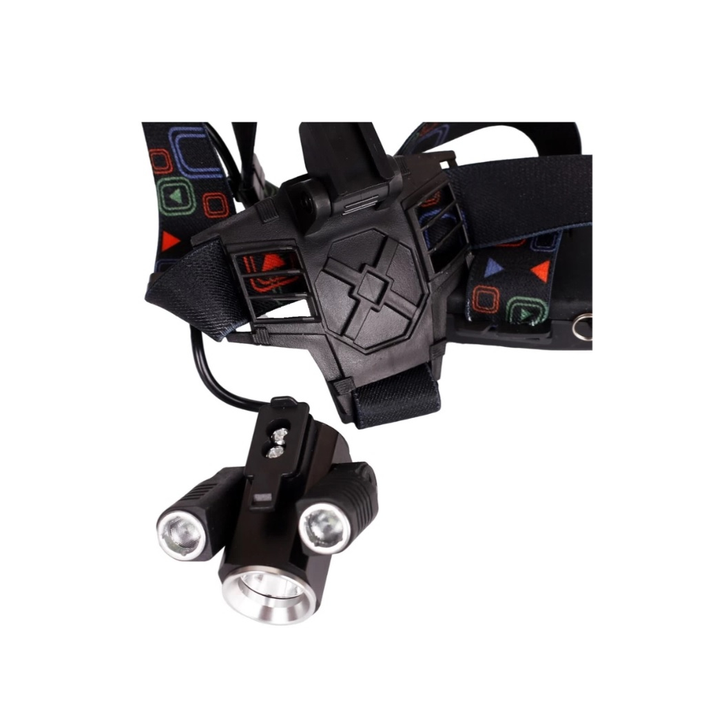 Фонарь налобный Ultraflash LED5335 15015, аккумуляторный, 5 Вт, USB, черный