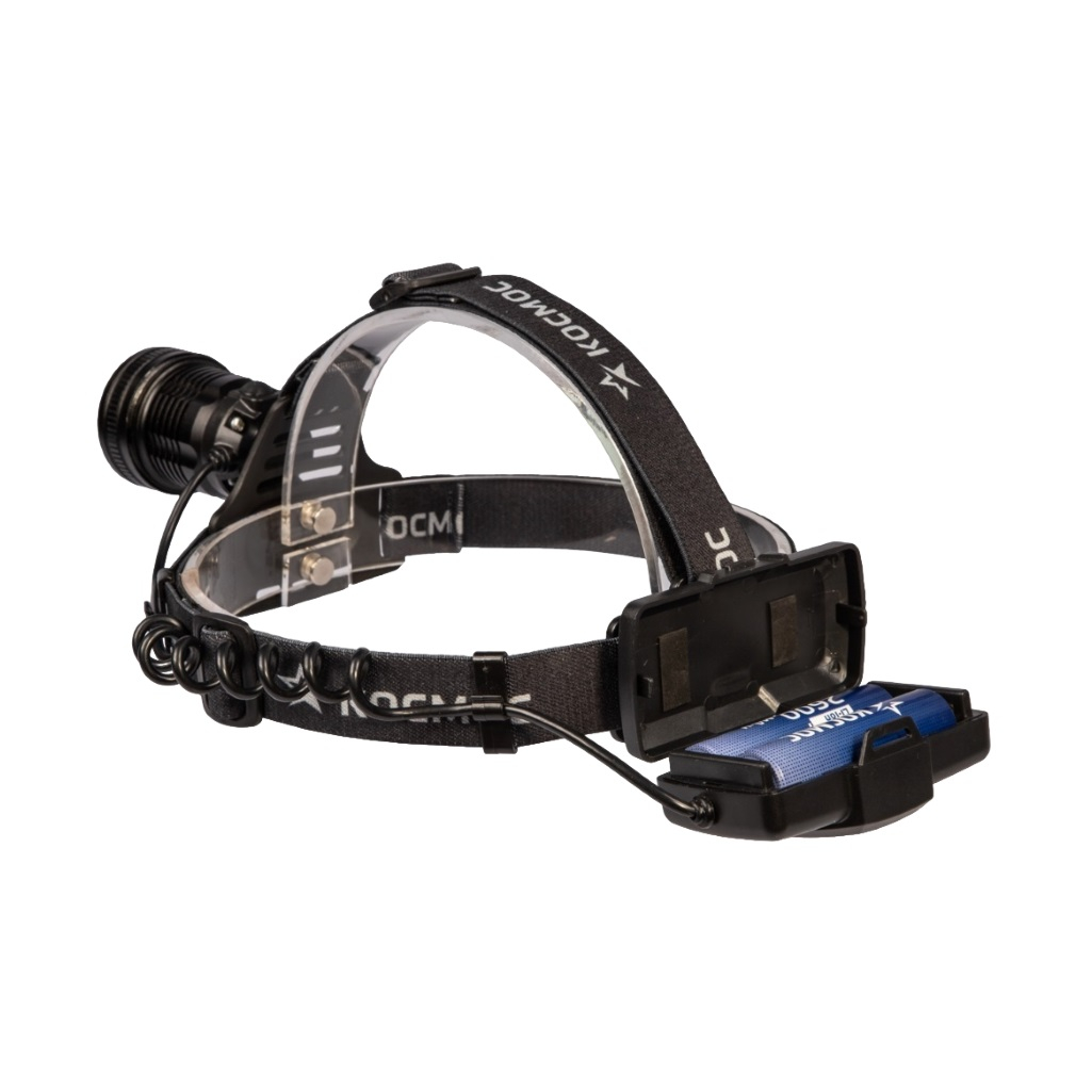 Фонарь светодиодный налобный Космос KOC855Lit, аккумуляторный, 10Вт, P50, LED/Li-ion18650, 2х1000 мАч, USB Type-C