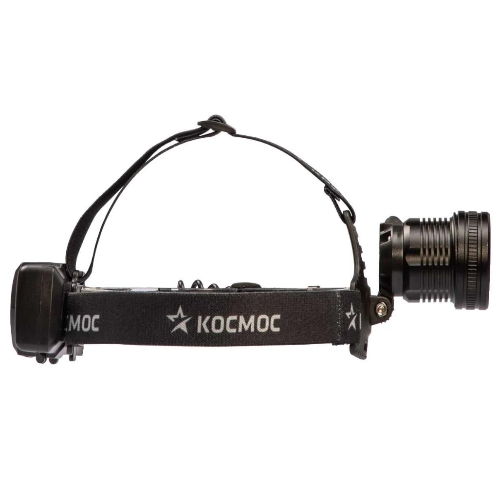 Фонарь светодиодный налобный Космос KOC855Lit, аккумуляторный, 10Вт, P50, LED/Li-ion18650, 2х1000 мАч, USB Type-C