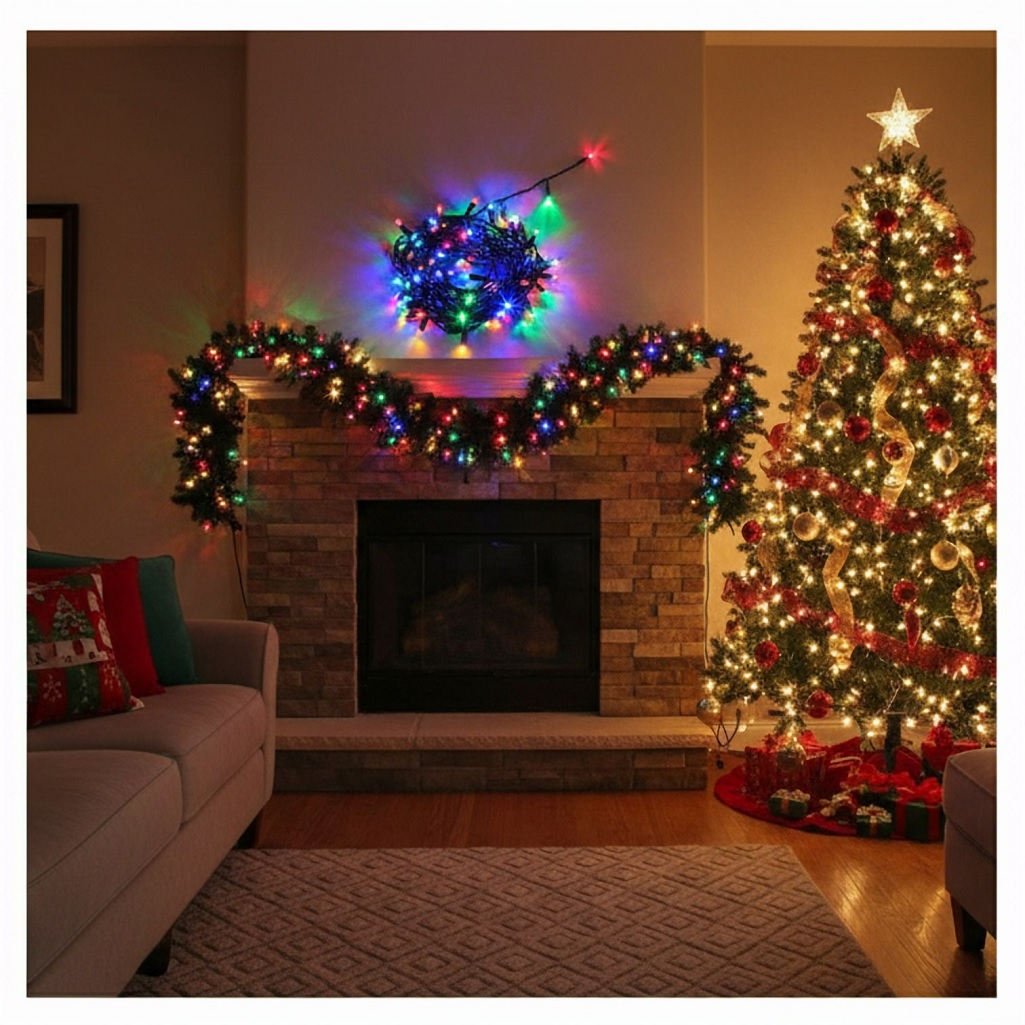 Гирлянда светодиодная Feron CL07 26782,	IP44, нить, Разноцветная, 40 м