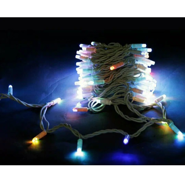 Гирлянда светодиодная Sneha A-026 RGB влагозащищенная морозостойкая, IP44, мультиколор, 10 м