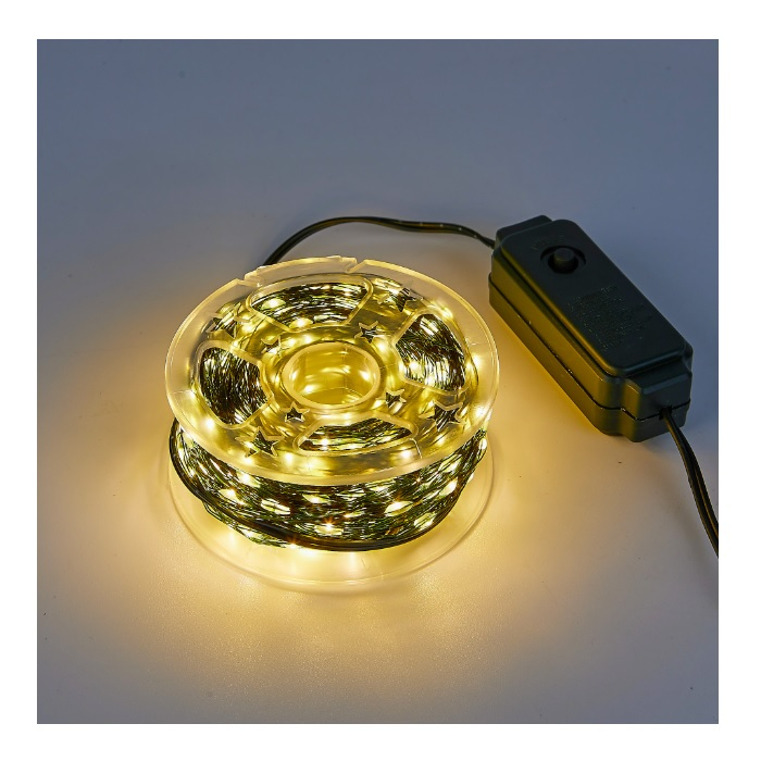 Гирлянда светодиодная Uniel Роса ULD-S10000-1000/DGA warm white IP20, теплый белый 100 м, UL-00012089