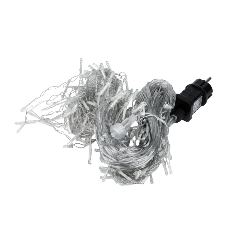 Гирлянда светодиодная с эффектом мерцания Uniel ULD-B12006-195/TTK Blue бахрома IP44 синий, 12 м