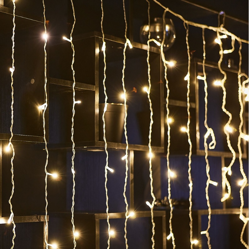 Гирлянда Uniel ULD-C3020-160/DTA занавес 3х2 метра, IP20, теплый белый, 3 м