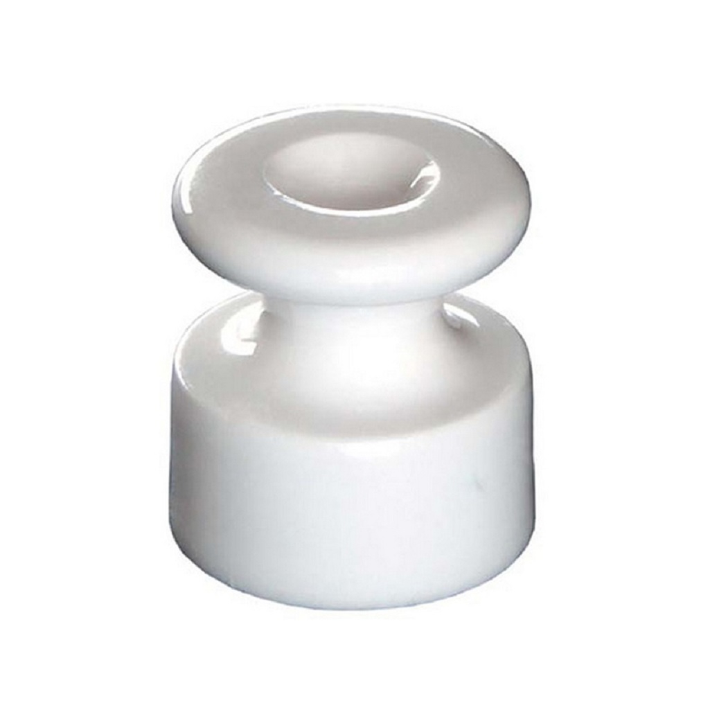 Изолятор керамический Bironi, внешний монтаж, цвет белый, B1-551-01