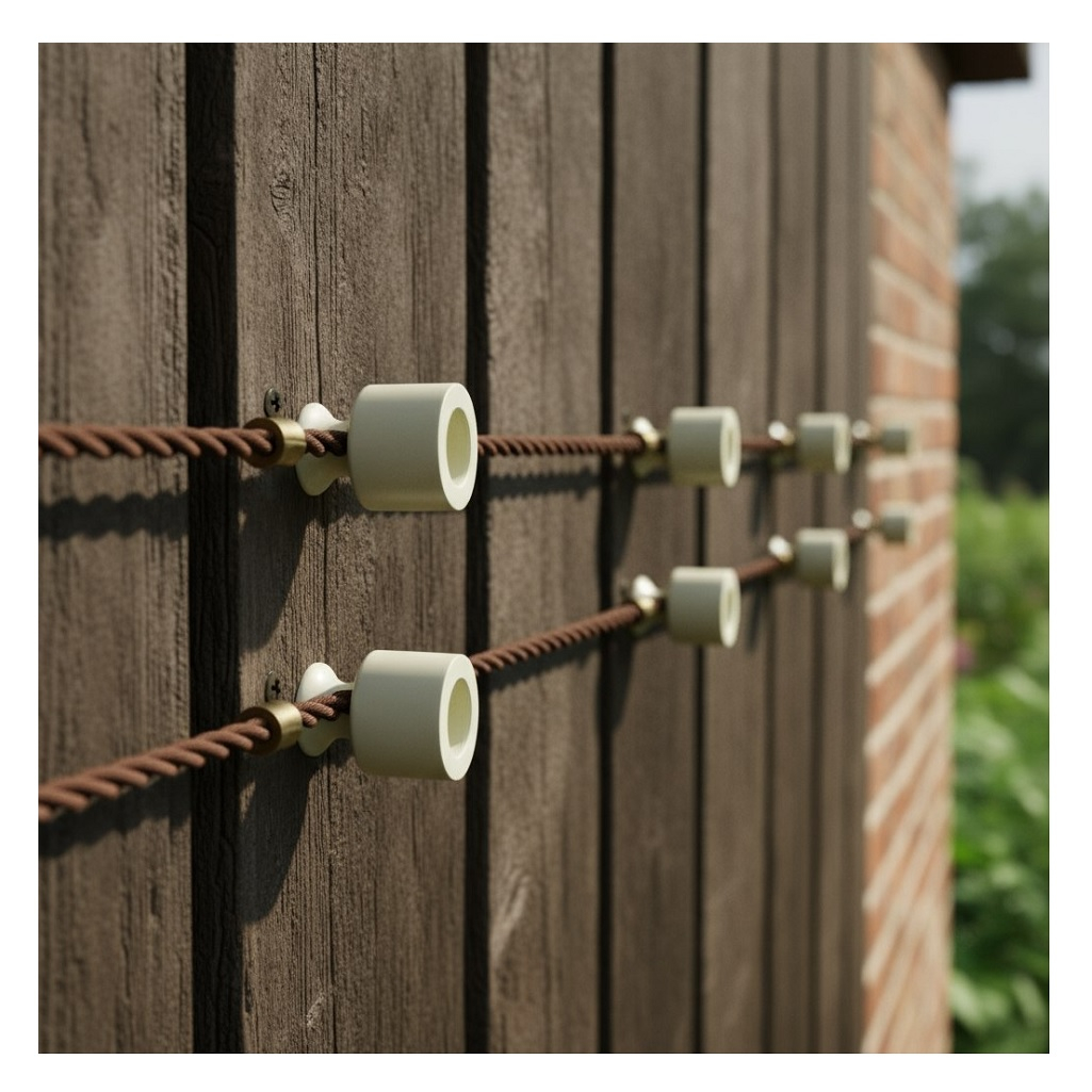 Изолятор пластиковый Bironi B1-551-211, внешний монтаж, цвет слоновая кость