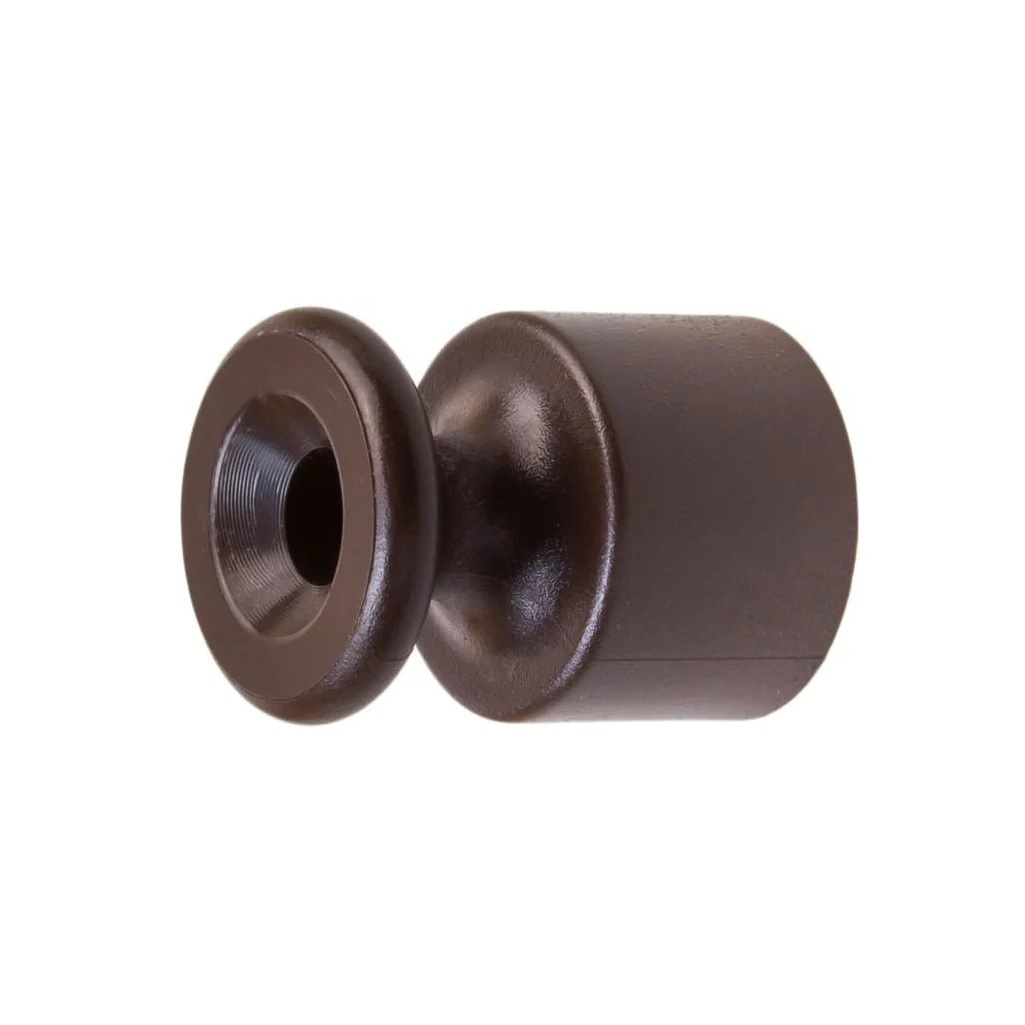 Изолятор пластиковый Bironi, внешний монтаж, цвет коричневый, B1-551-22