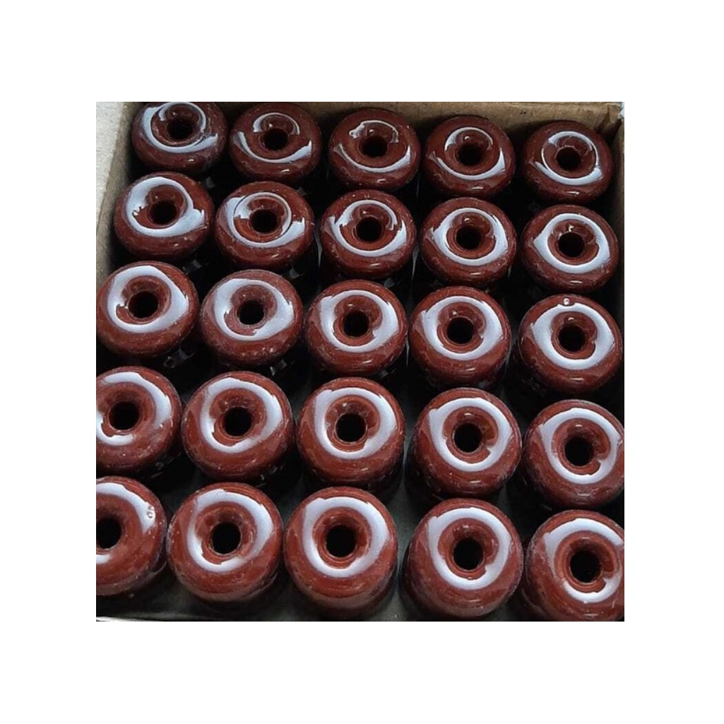 Изолятор керамический Bironi R-IZ-20-50, диаметр 16 мм, высота 20 мм, цвет коричневый