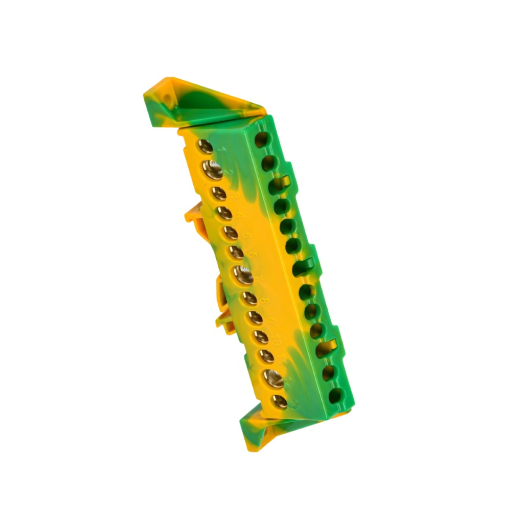 Шина Земля Tekfor IEK PE Стойка 6х12-13-ЖЗ, TF-NN20-13-DP-K52