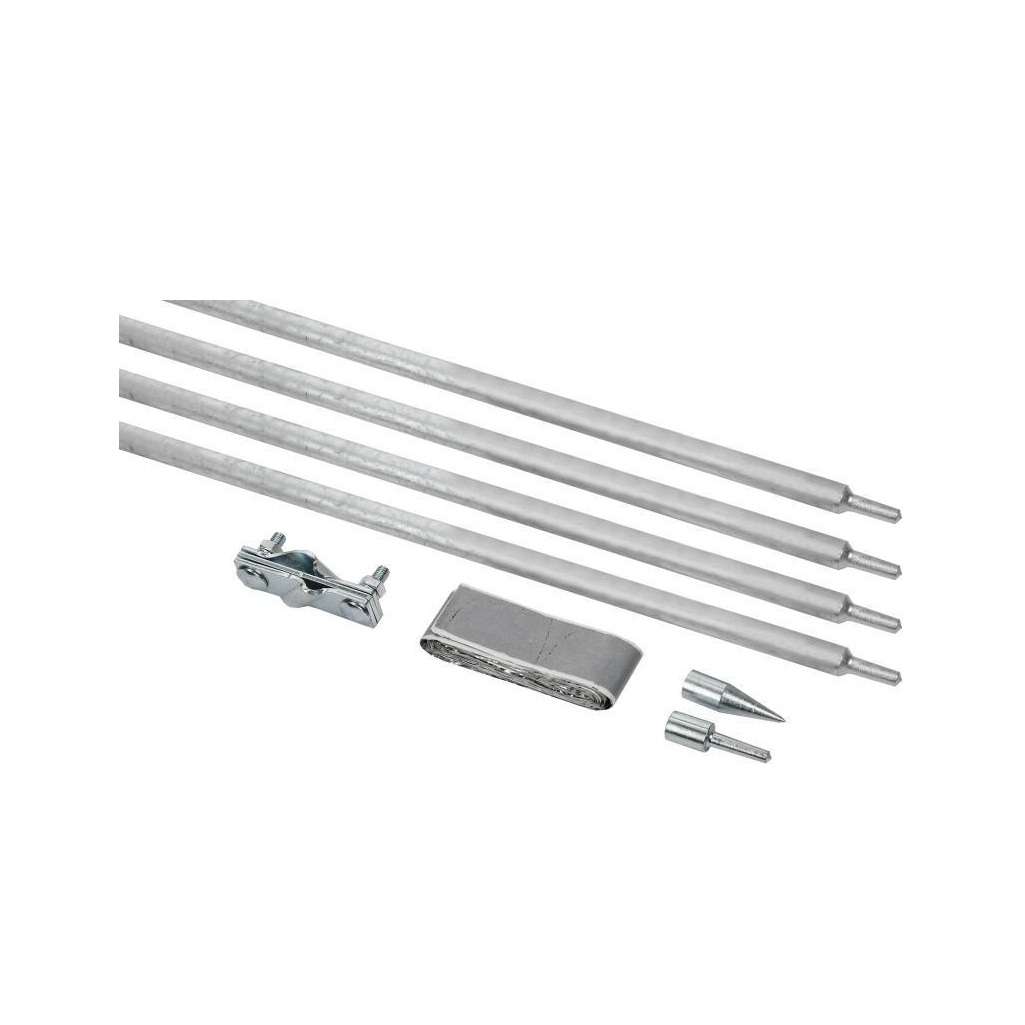 Комплект заземления IEK ZKZ11-14-016-06 d 16 мм, оцинкованная сталь, 1.5 м, 4 шт