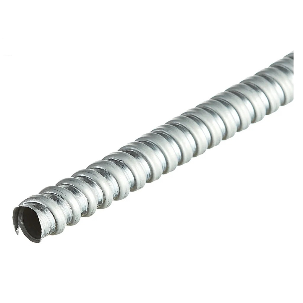 Металлорукав Iek Elasta Р3-ЦХ-15, CM10-15-020, диаметр 15 мм, без протяжки, без обшивки, в упаковке 20 м