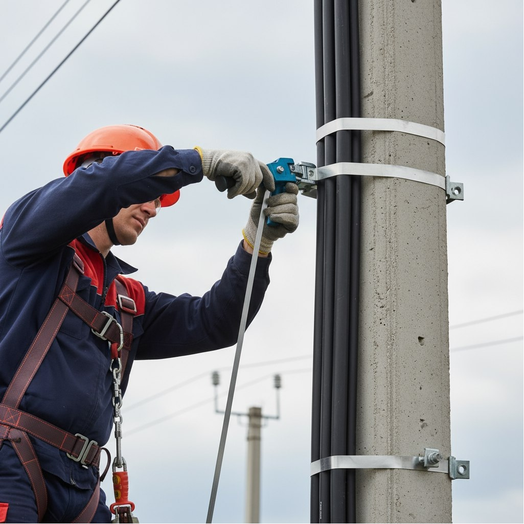 Лента бандажная ЛМ-50 156207, толщина 0.7 мм, нержавеющая сталь, 1 метр