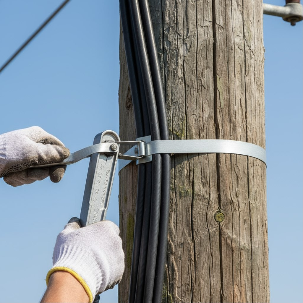 Лента бандажная ЛМ-50 156207, толщина 0.7 мм, нержавеющая сталь, 1 метр