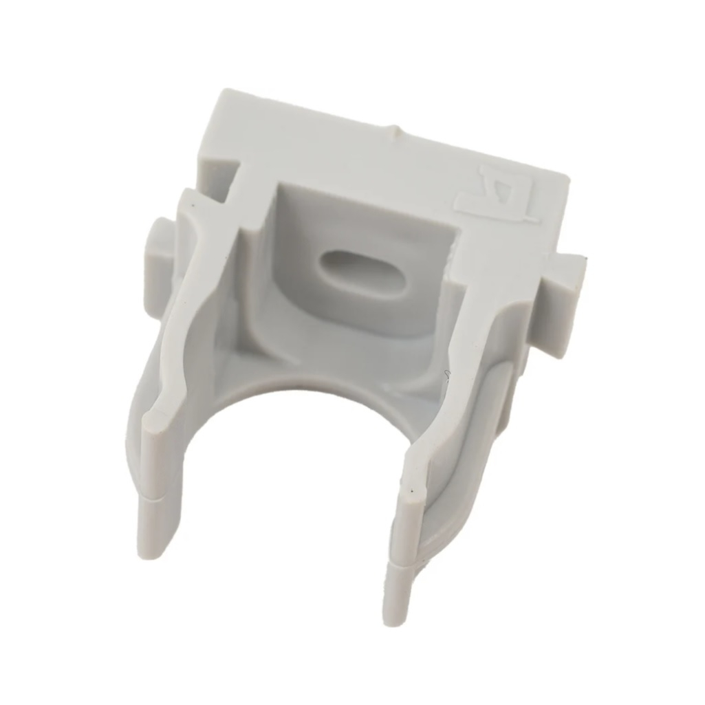 Держатель для труб Промрукав PR13.0119 с защелкой, клипса для монтажного пистолета, диаметр 16 мм