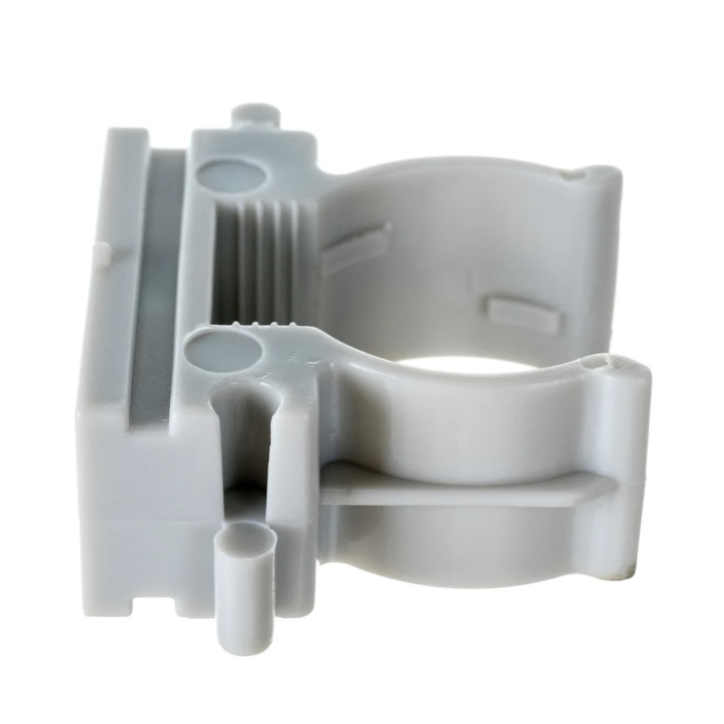 Держатель для труб Промрукав PR13.0120, с защелкой, клипса для монтажного пистолета, диаметр 20 мм