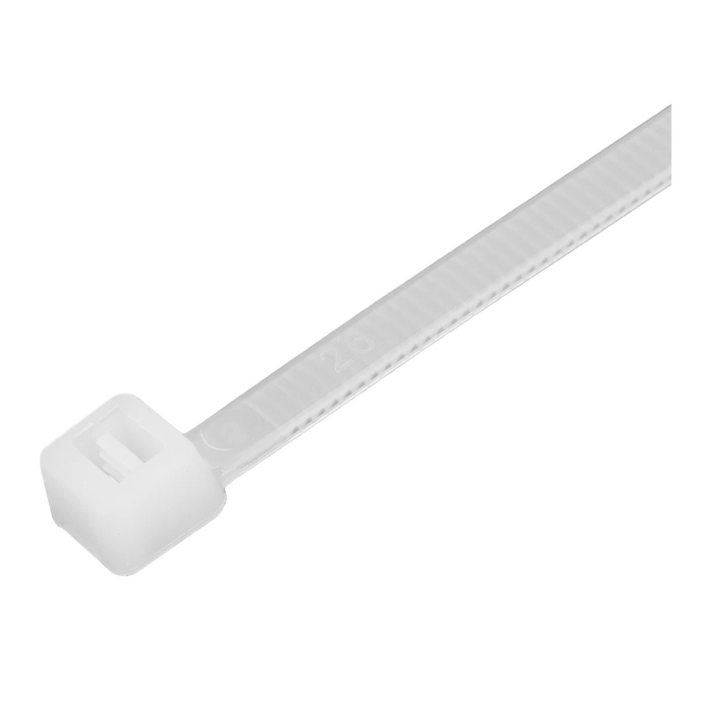 Стяжка кабельная Rexant 07-0200-4 нейлон 2.5х200 мм, упаковка 100 шт, белый