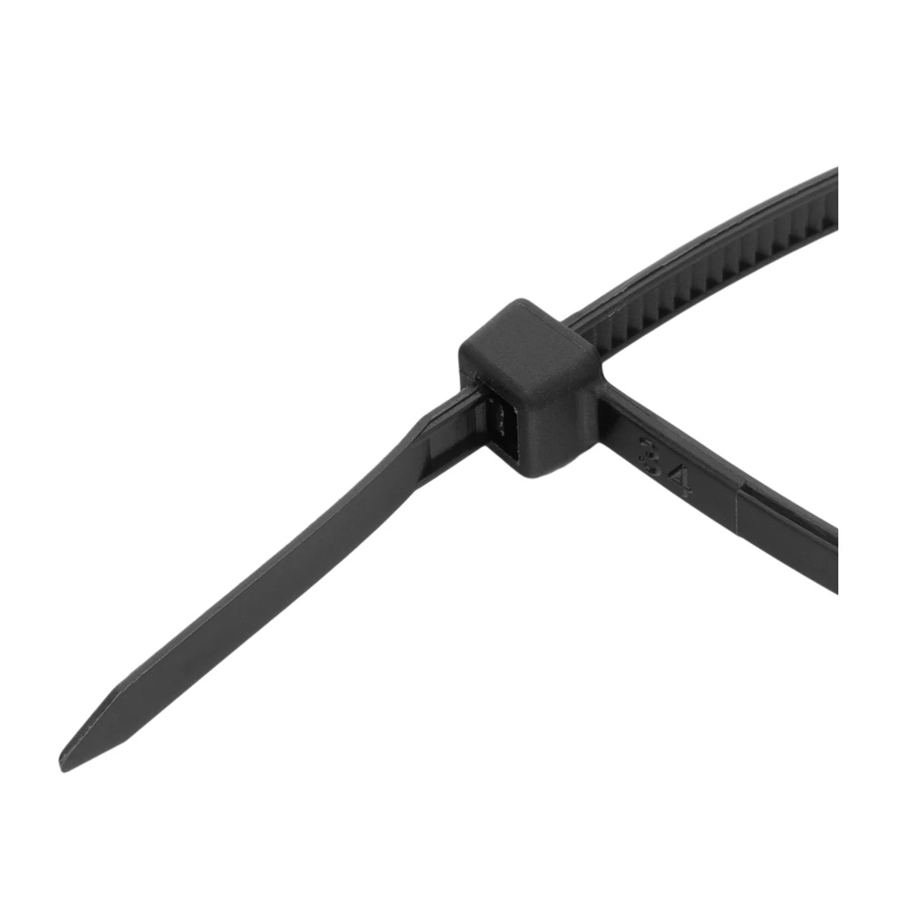 Стяжка кабельная Tokov Electric TKE-HNS-3.6-150-B/100,  3.6х150 мм, упаковка 100 шт, черный