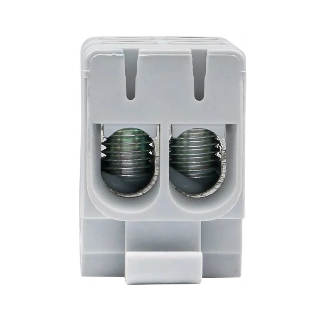 Клемма силовая вводная двойная EKF PROxima КСВ 16-50, plc-kvs2-16-50-grey, серая