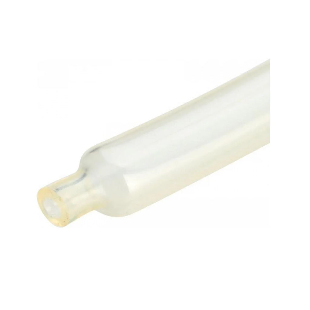 Трубка термоусадочная КВТ клеевая ТТК-(3:1)-12/4 59686, прозрачная, без подавления горения