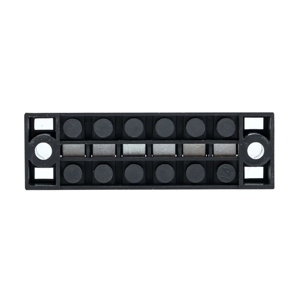 Колодка клеммная EKF TB-1506 до 1.5 кв.мм, 6 пар, 15 А, термопласт, черная