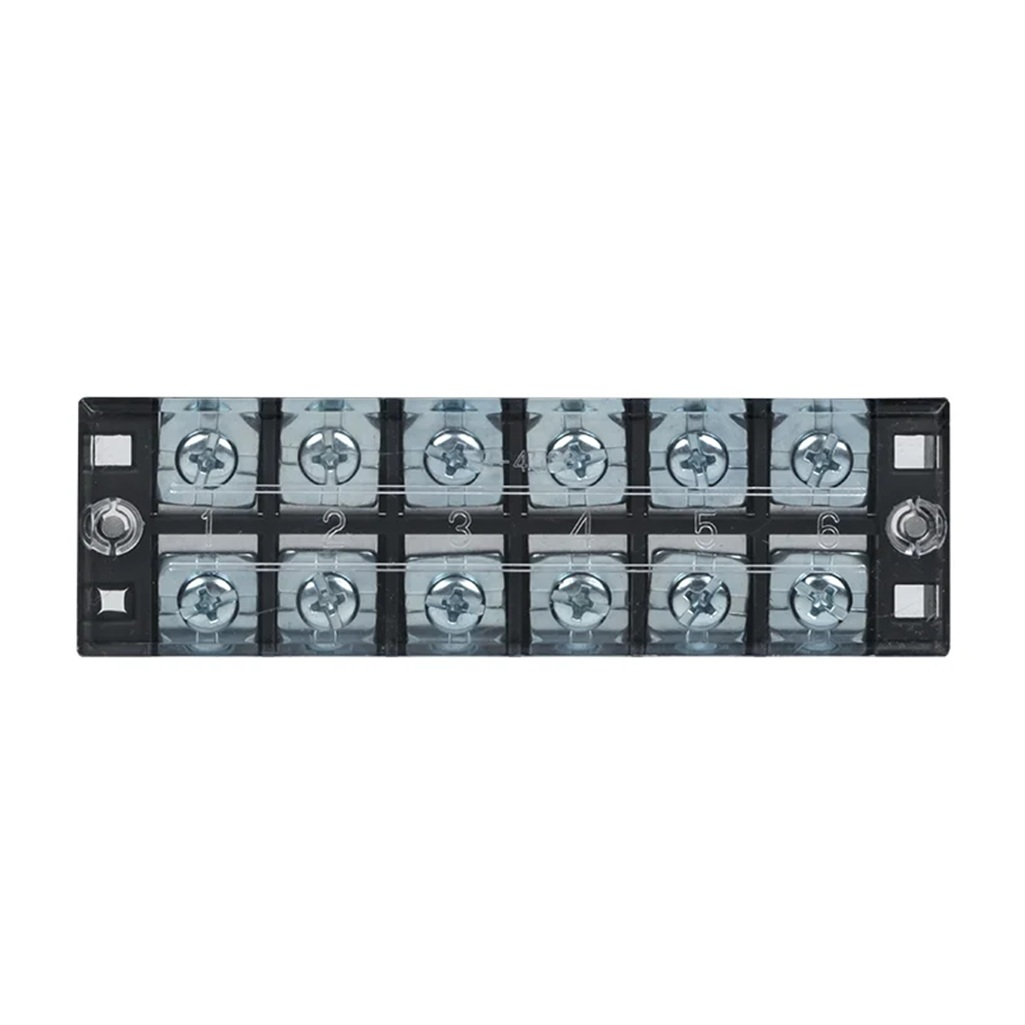 Колодка клеммная EKF TB-4506 до 4.5 кв.мм, 6 пар, 45 А, термопласт, черная
