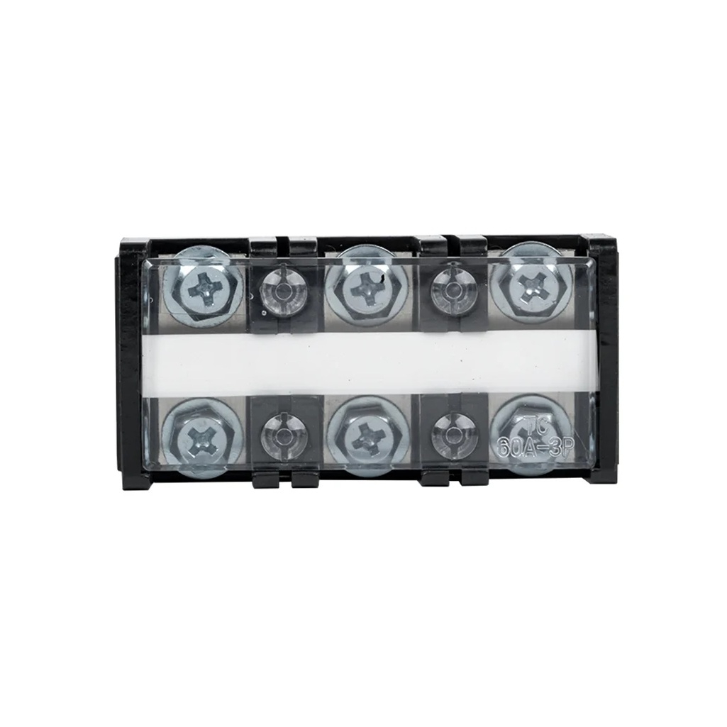Колодка клеммная EKF TC-603 до 16 кв.мм, 3 пар, 60 А, термопласт, черная