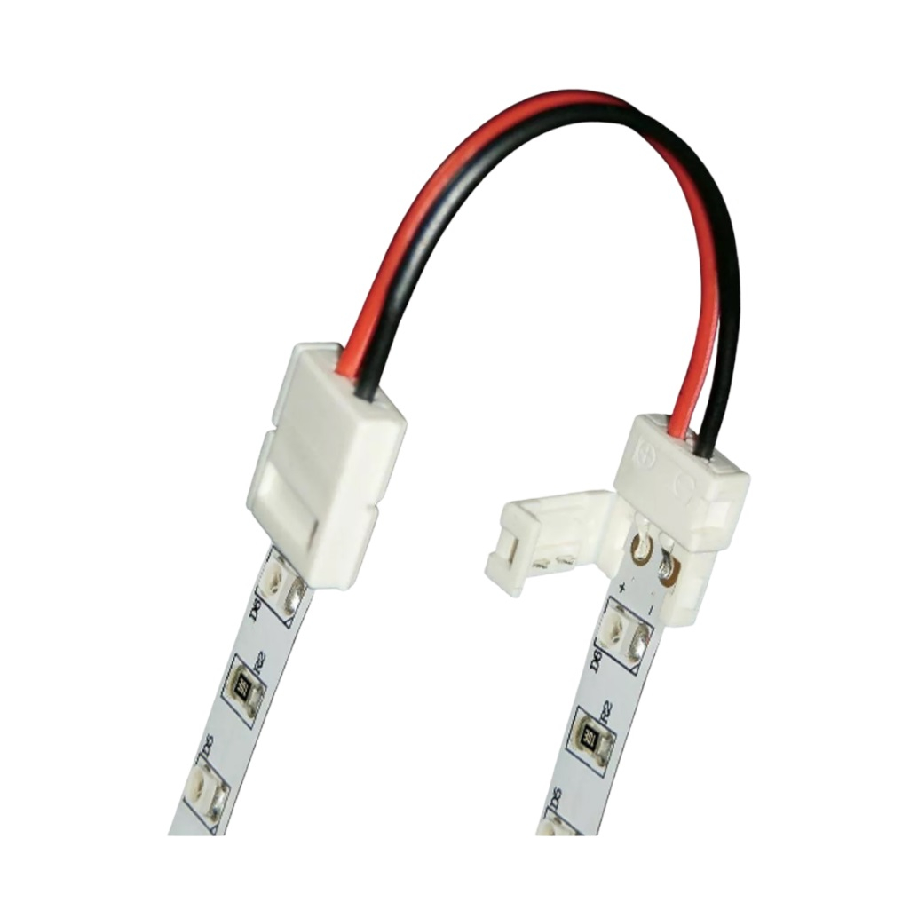 Набор коннекторов Gauss Basic DC 12/24В BT435, для LED ленты шириной 8 мм, тип диодов 3528/3014/283, IP65, 2 шт