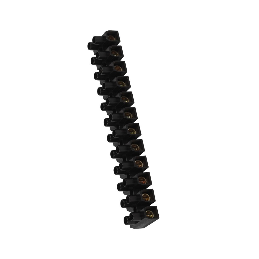 Зажим винтовой Эра NO-225-516, Б0068063, изолированный ЗВИ-нг, 60А, 4.0-25 кв.мм, 12 пар, чёрный