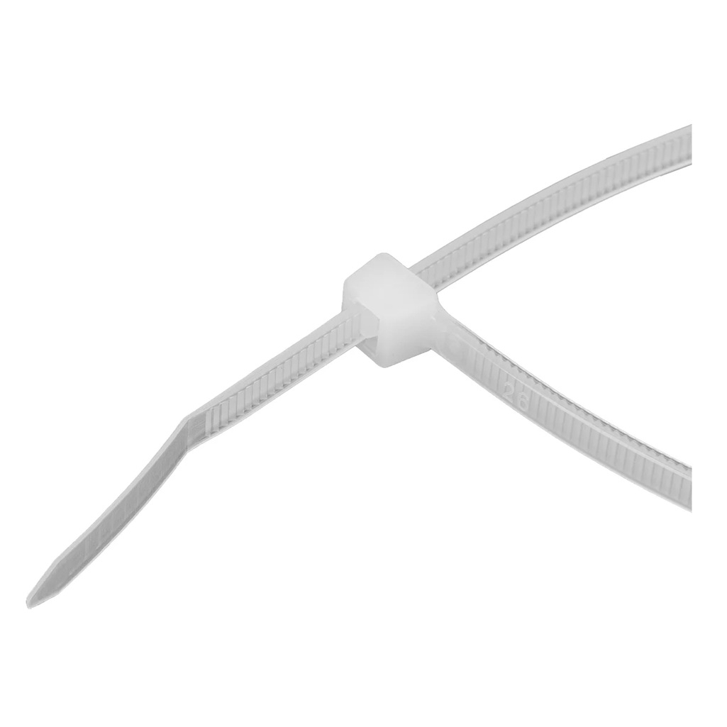 Стяжка кабельная Сибртех 45535 пластик 4.8х250 мм, упаковка 100 шт, белый