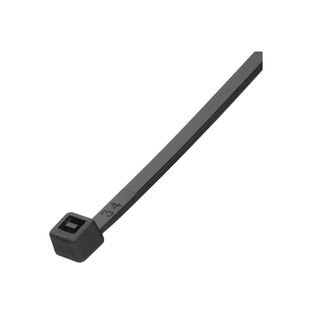 Стяжка кабельная Сибртех 45560 пластик 3.6х300 мм, упаковка 100 шт, черный