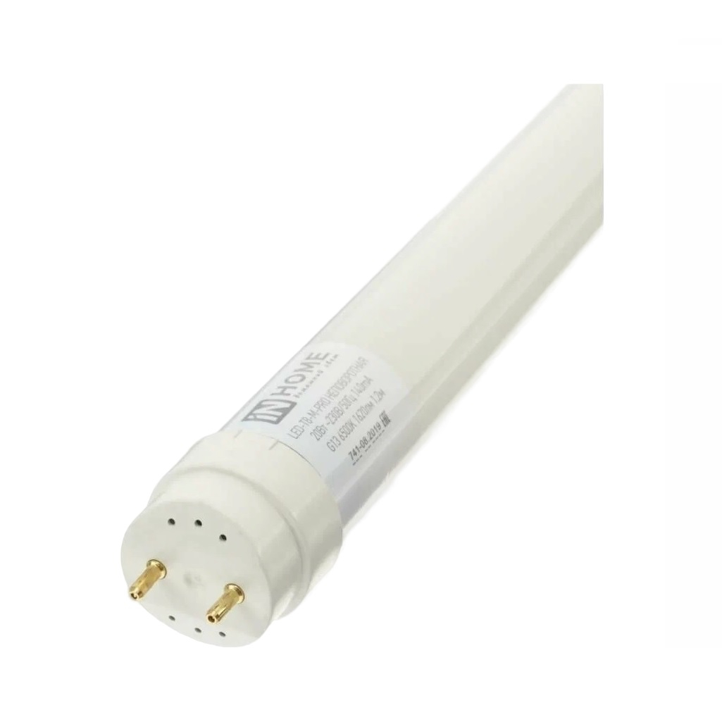 Лампа светодиодная In Home LED-T8-М-PRO, 4690612031026, G13, 30Вт, 6500К, 1200 мм, матовая, холодный белый свет