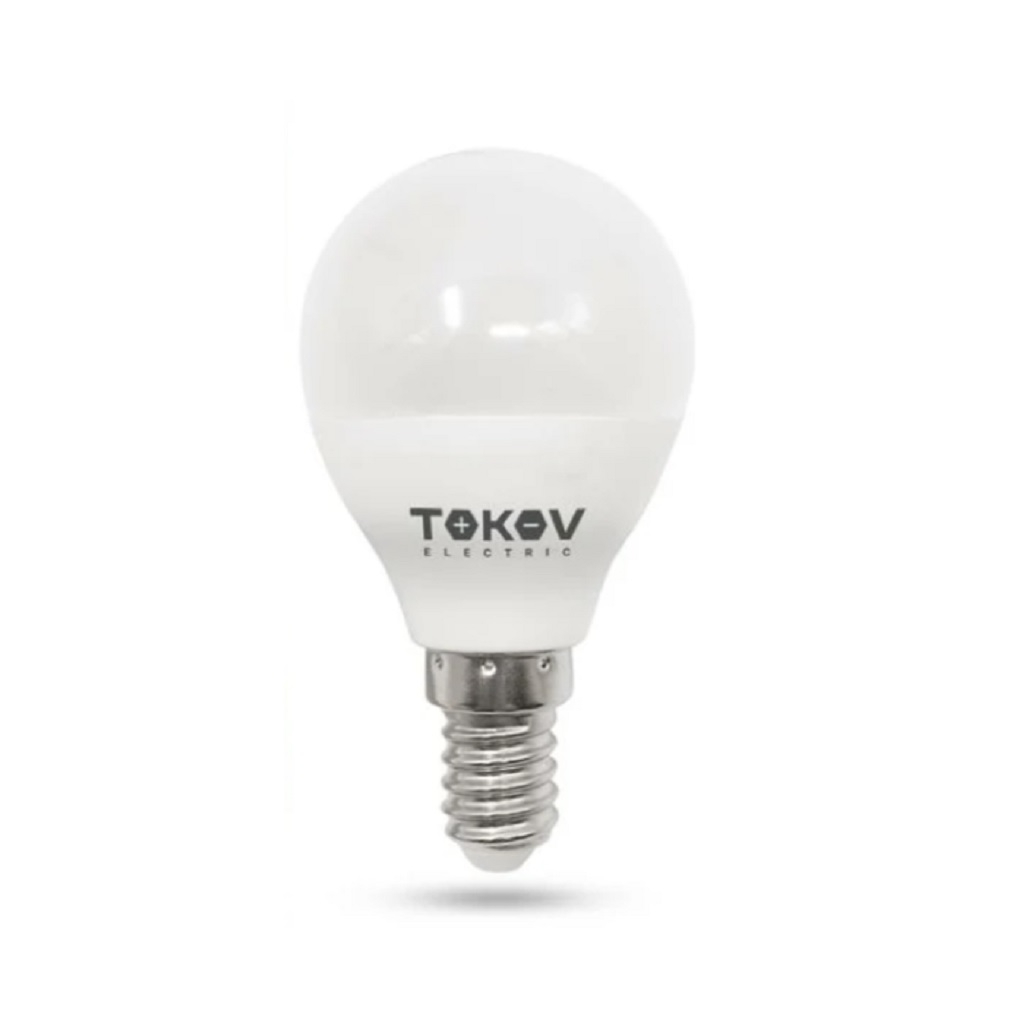 Лампа светодиодная Tokov Electric TKE-G45-E14-10-4K, G45, 10 Вт, Е14, 4000К нейтральный свет
