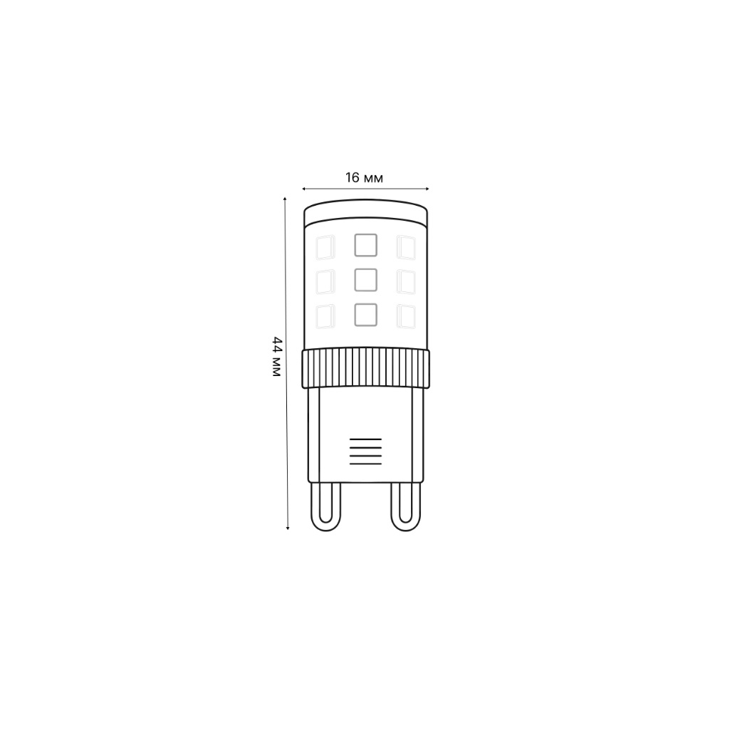 Лампа светодиодная Volpe UL-00008652, 4.5W, 4000K, G9, прозрачная, белый свет