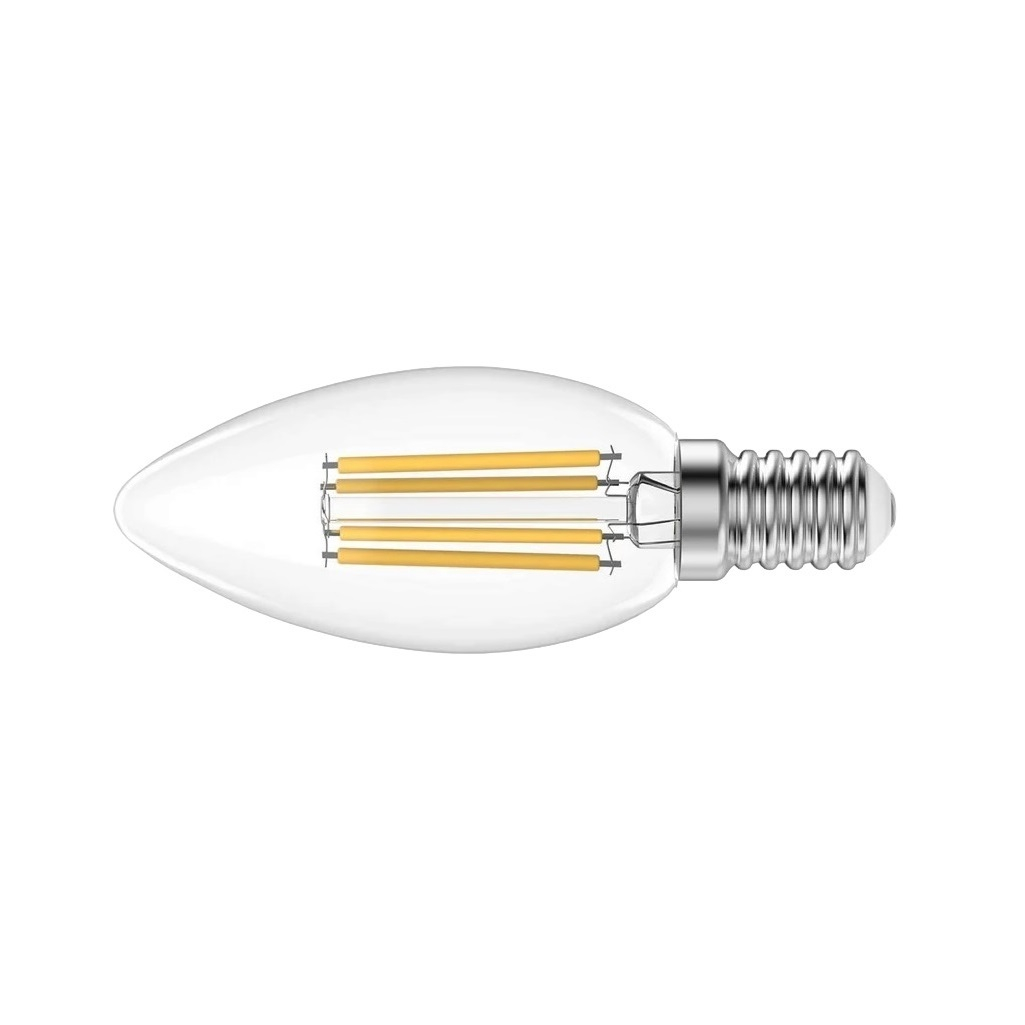 Лампа светодиодная филаментная Gauss Filament Elementary Свеча 32128, 8Вт, Е14, 4100К, нейтральный белый свет