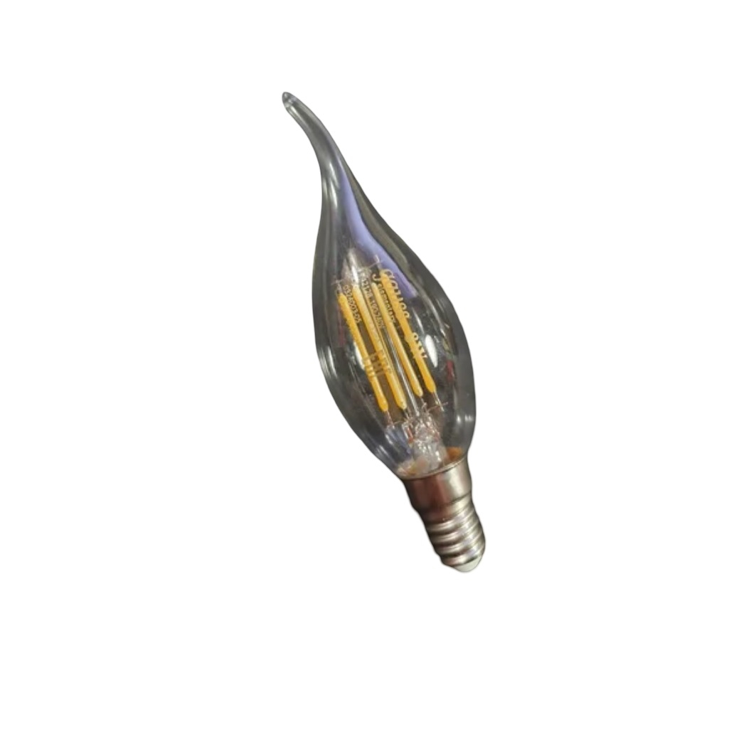 Лампа светодиодная филаментная Gauss Filament Elementary Свеча на ветру 42118, 8Вт, Е14, 2700К, теплый белый свет
