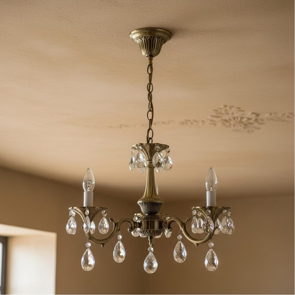 Люстра Reluce 09347-0.4-03, 3 лампы, E14, 120 Вт, хрусталь, до 6 кв.м