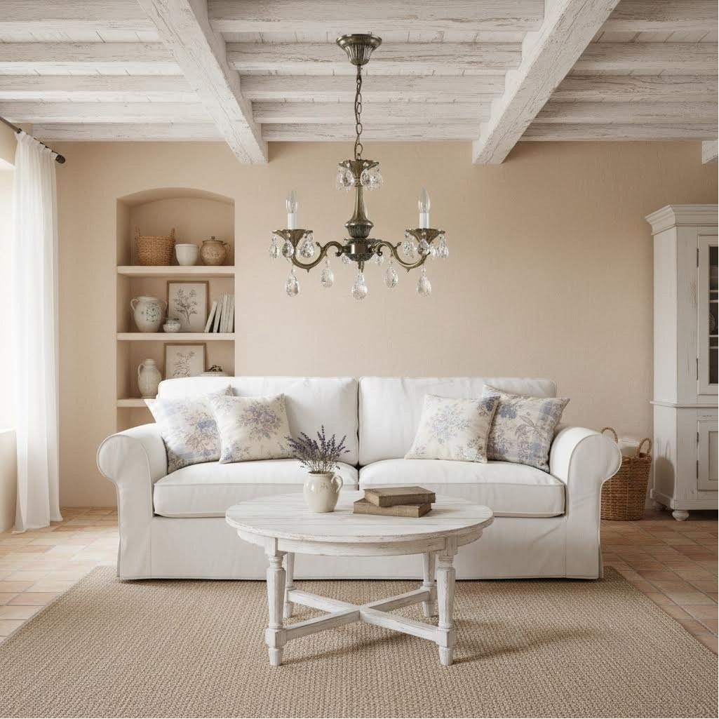 Люстра Reluce 09347-0.4-03, 3 лампы, E14, 120 Вт, хрусталь, до 6 кв.м