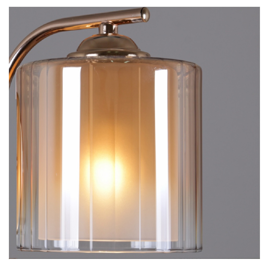 Люстра Reluce 09470-0.4-05, 5 ламп, E27, 200 Вт, стекло, до 30 кв.м