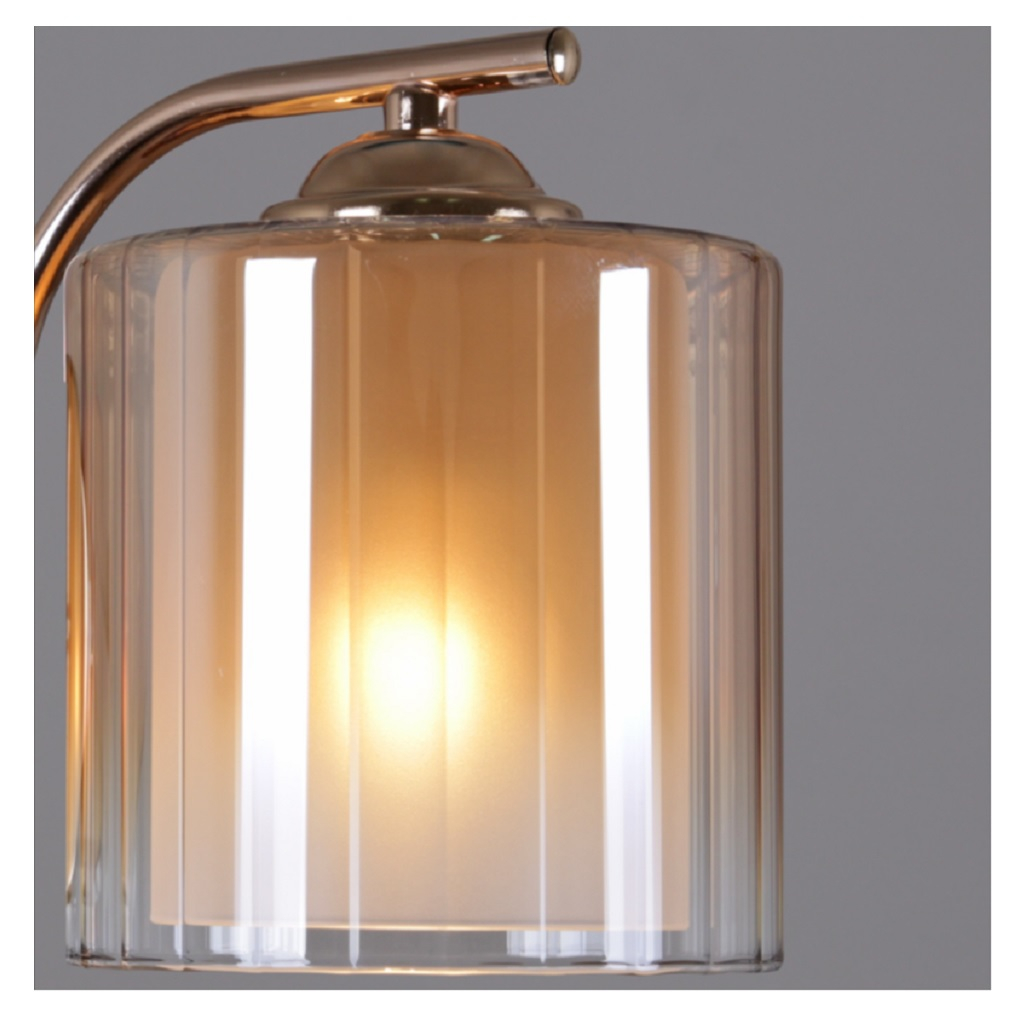 Люстра Reluce 09470-0.4-08, 8 ламп, E27, 320 Вт, стекло, до 48 кв.м