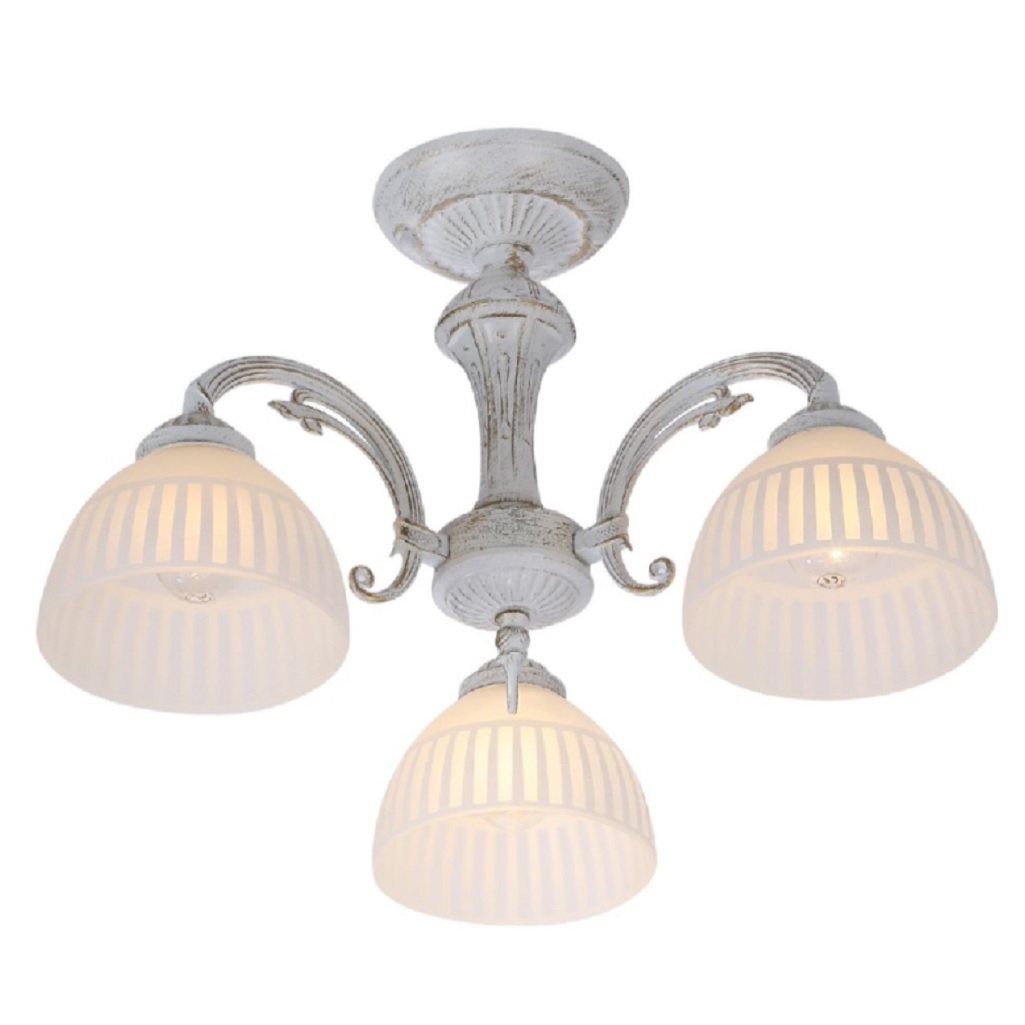 Люстра Reluce 74431-0.3-03, 3 лампы, E27, 120 Вт, стекло, до 6 кв.м 