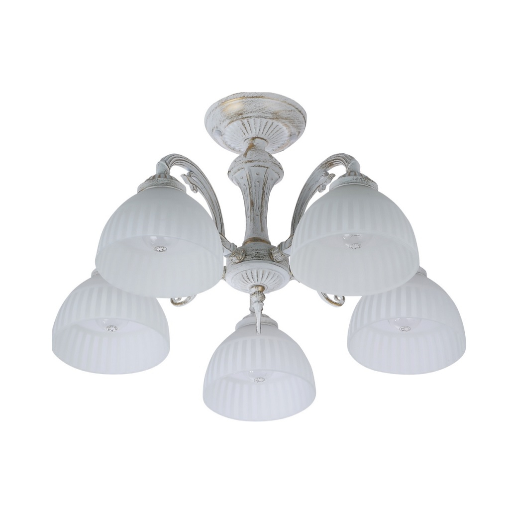 Люстра Reluce 74431-0.3-05, 5 ламп, E27, 200 Вт, стекло, до 10 кв.м