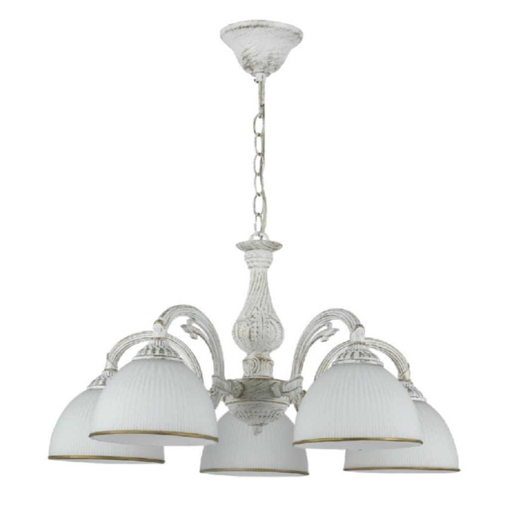 Люстра Reluce 74459-0.4-05, 5 ламп, E27, 200 Вт, стекло, до 10 кв.м