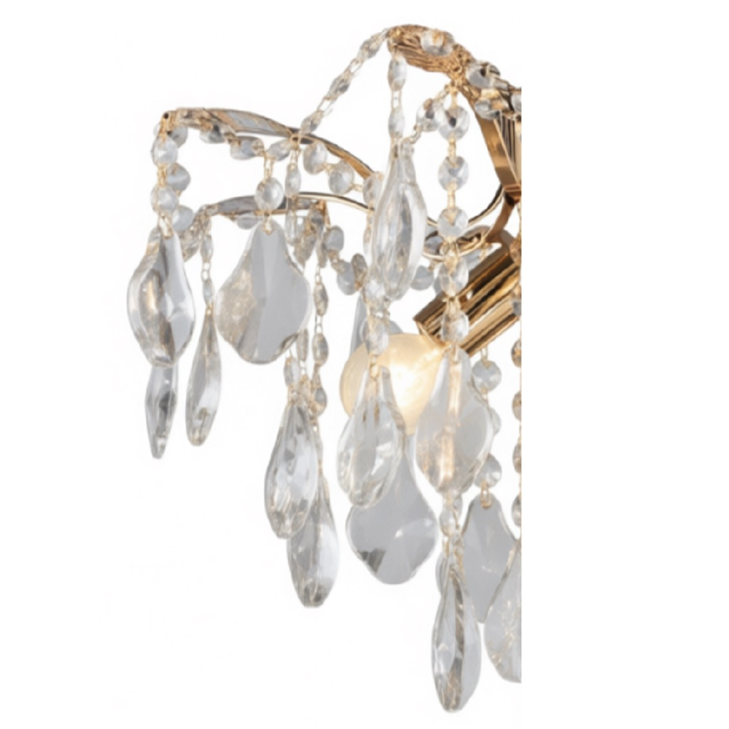 Люстра Reluce 87720-0.3-04 FGD, 4 лампы, E14, 240 Вт, хрусталь, до 12 кв.м